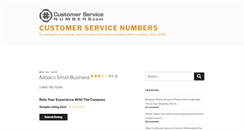 Desktop Screenshot of customerservicenumbers.com